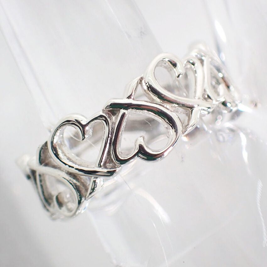 Tiffany & Co 925 Full Eternity Loving Heart No 14 Ring — view 5