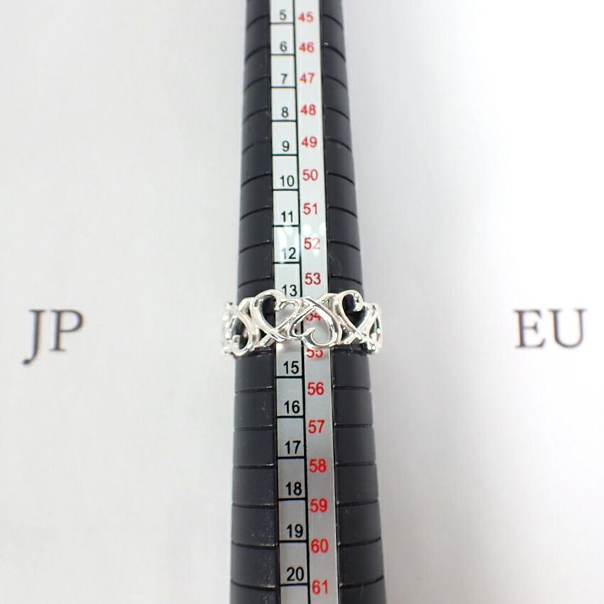 Tiffany & Co 925 Full Eternity Loving Heart No 14 Ring — view 8