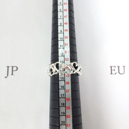 Tiffany & Co 925 Full Eternity Loving Heart No 14 Ring — view 8
