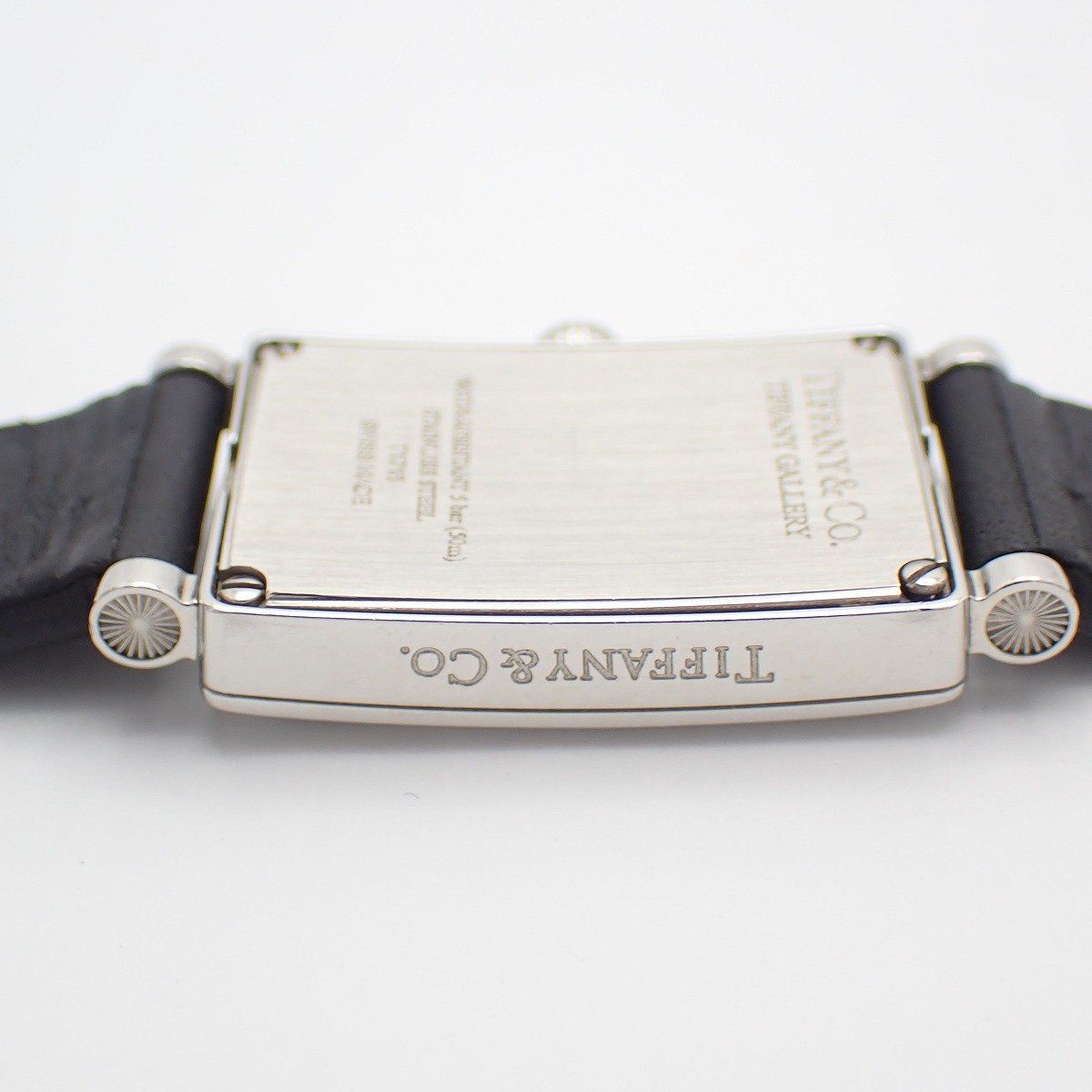 Tiffany & Co Gallery Quartz Watch White Dial Leather Strap Pawn — view 7