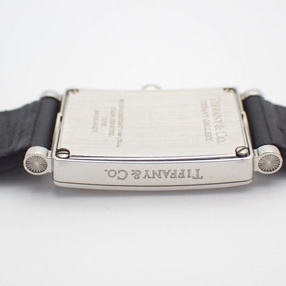 Tiffany & Co Gallery Quartz Watch White Dial Leather Strap Pawn — view 7