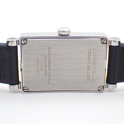 Tiffany & Co Gallery Quartz Watch White Dial Leather Strap Pawn — view 8