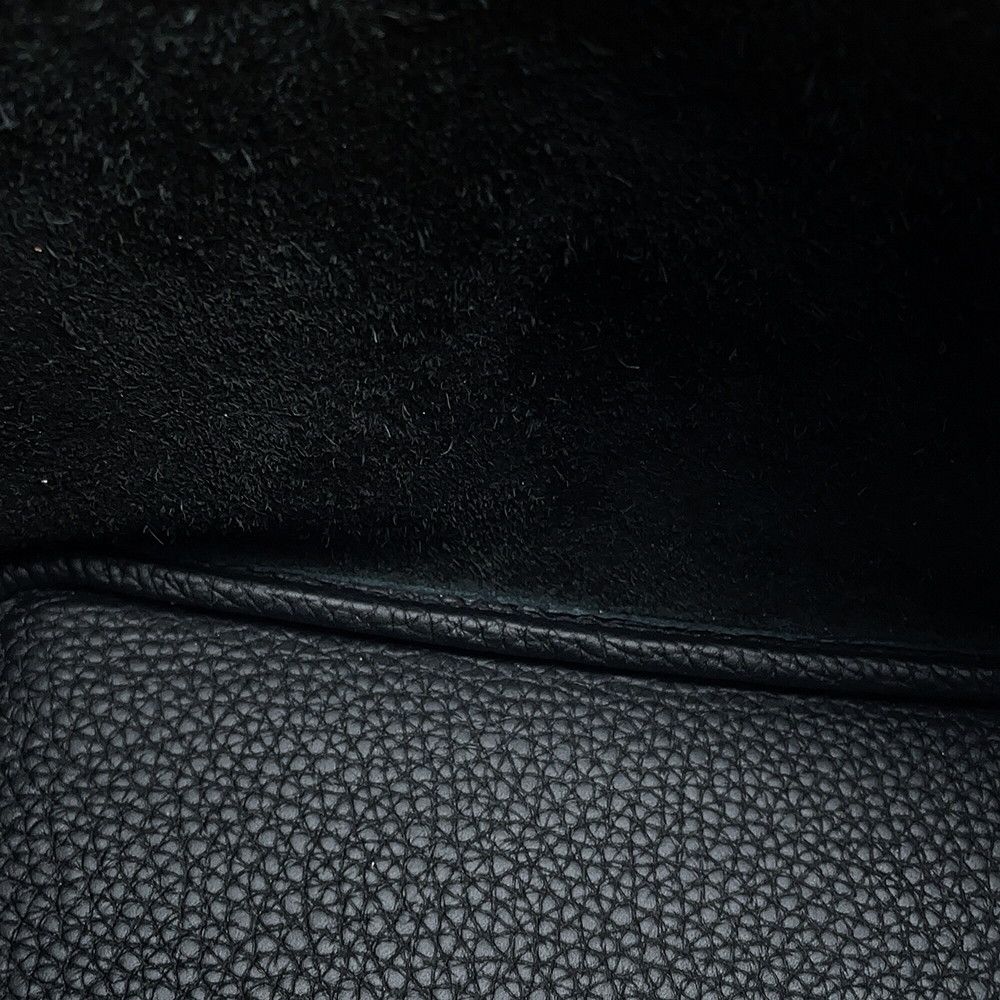 Hermes Handbag Picotin Lock PM Black Silver Taurillon Clemence — view 9