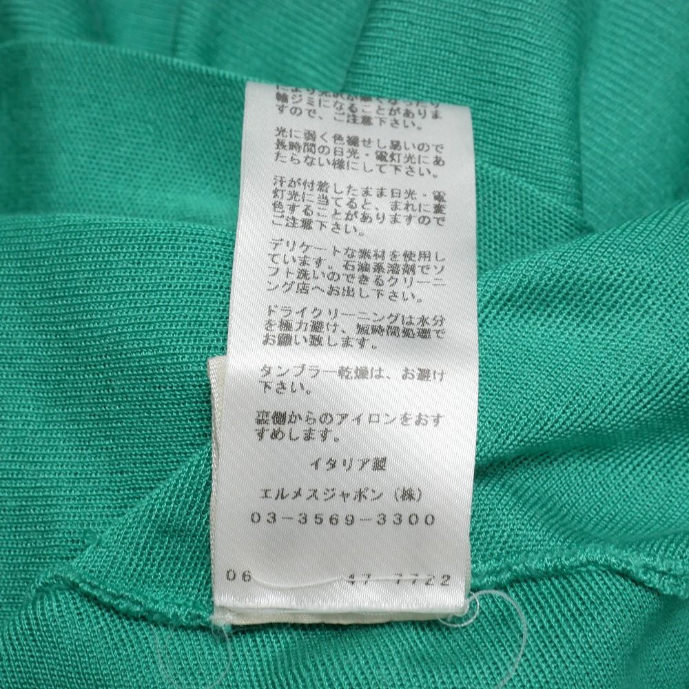 Hermes Knit 40 All Silk Tunic Long Sleeve Sweater — view 9