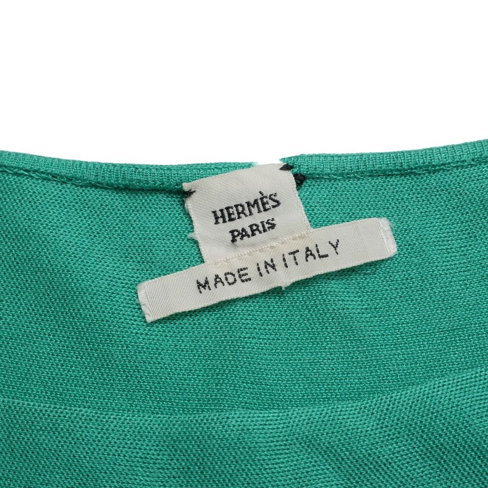 Hermes Knit 40 All Silk Tunic Long Sleeve Sweater — view 7