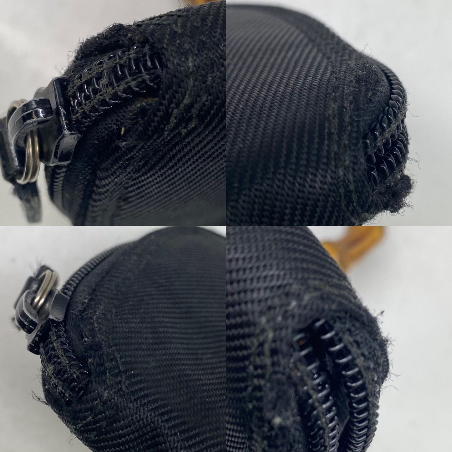Gucci Handbag Bamboo Black Nylon Mini Pouch Coin — view 6