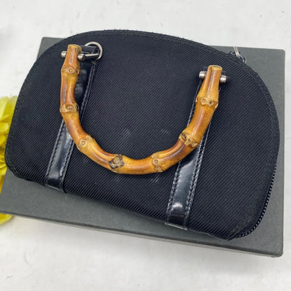 Gucci Handbag Bamboo Black Nylon Mini Pouch Coin — view 3