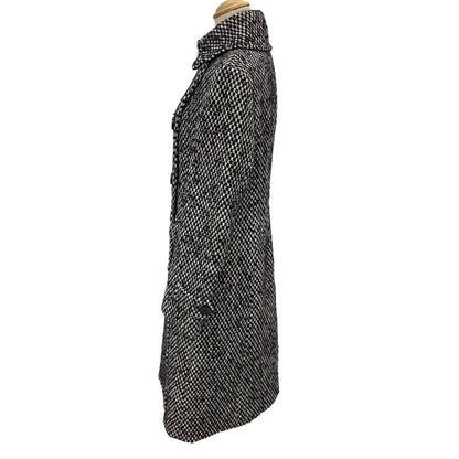 Max Mara Coat 42 White Black — view 2