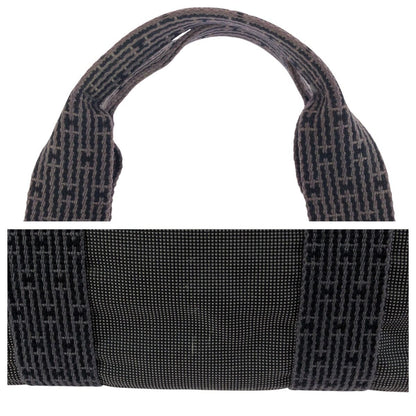 Hermes Her Line MM Gray Silver Polyamide Polyester Tote — view 5