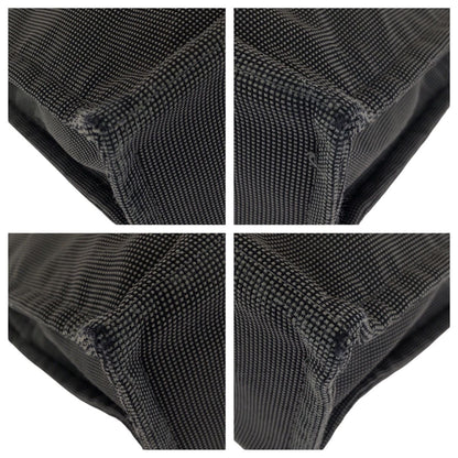 Hermes Her Line MM Gray Silver Polyamide Polyester Tote — view 3