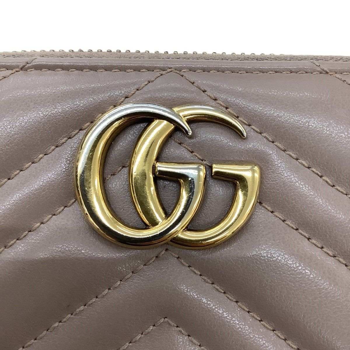 Gucci Wallet GG Marmont Pink Beige — view 2