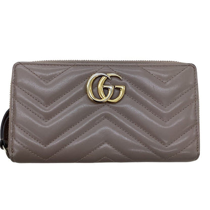 Gucci Wallet GG Marmont Pink Beige