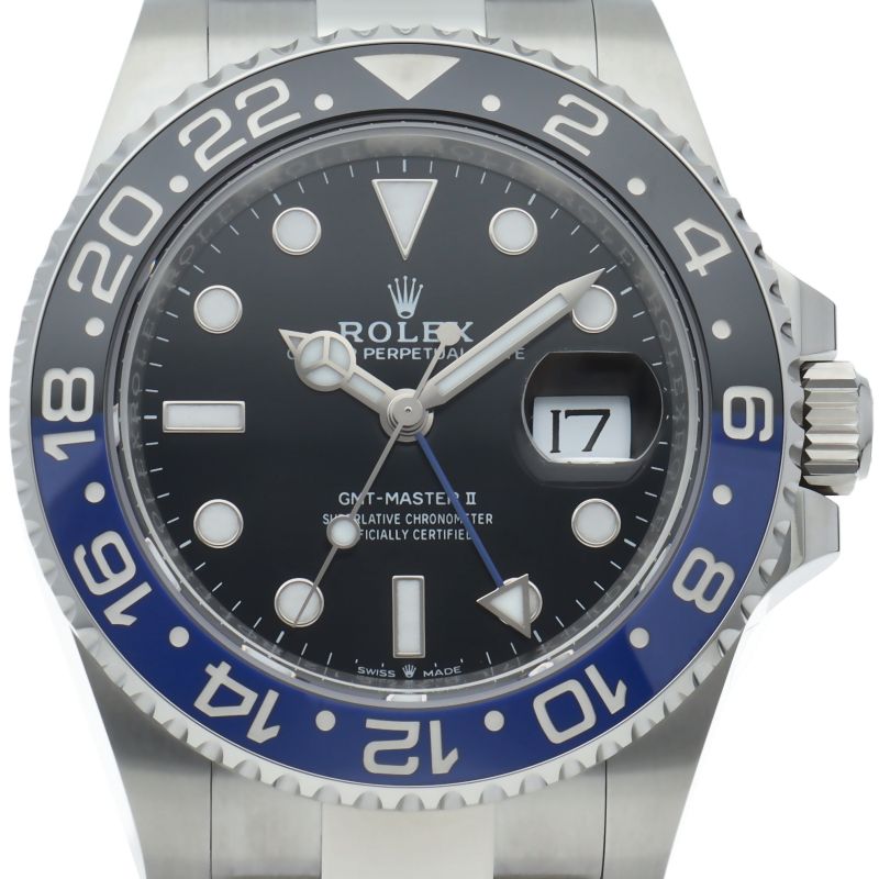 Rolex GMT Master 2 Watch Oyster Box SS Black