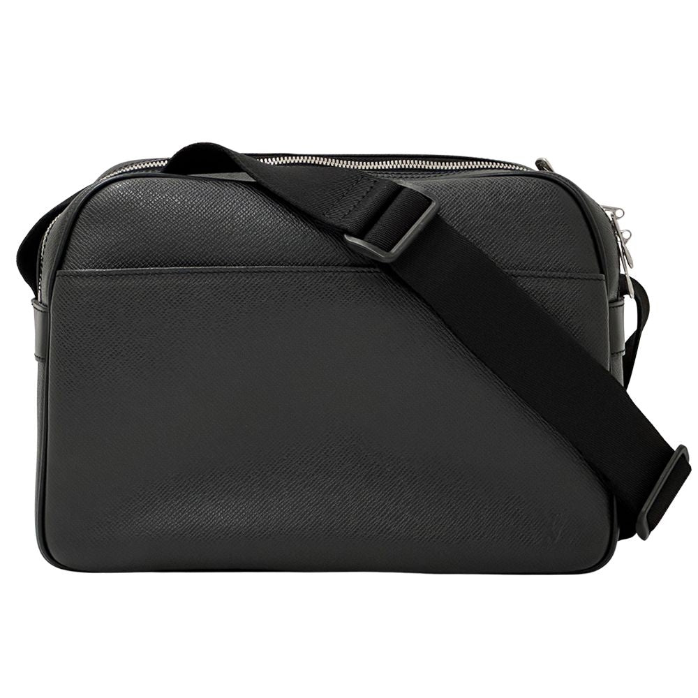 Louis Vuitton Taiga Shoulder Bag Reporter PM Ardoise Dark Gray Black