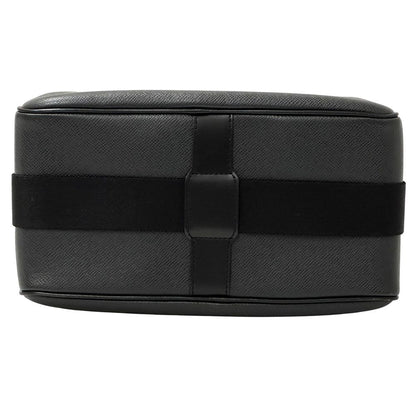 Louis Vuitton Taiga Shoulder Bag Reporter PM Ardoise Dark Gray Black — view 3