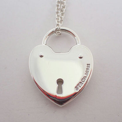 Tiffany & Co 925 Heart Lock Pendant — view 5