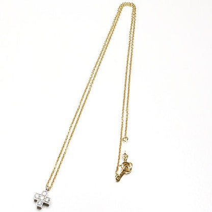 Tiffany & Co Cruciforme Pendant Diamond Platinum &gold Cross Necklace 41 cm — view 6