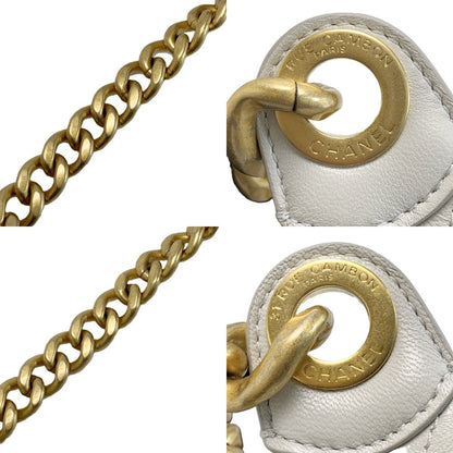 Chanel Quilted Hobo Lambskin Light Gray Shoulder — view 8