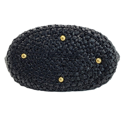 Chanel Tote Raffia Tweed & Gold — view 5