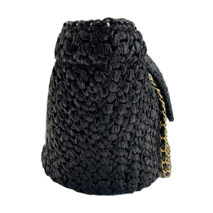 Chanel Tote Raffia Tweed & Gold — view 3