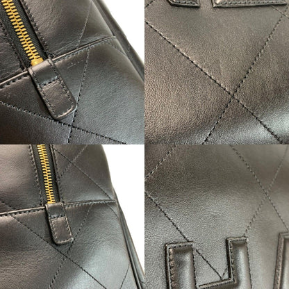 Chanel Logo Bowla Stitch Calfskin Black Boston — view 7
