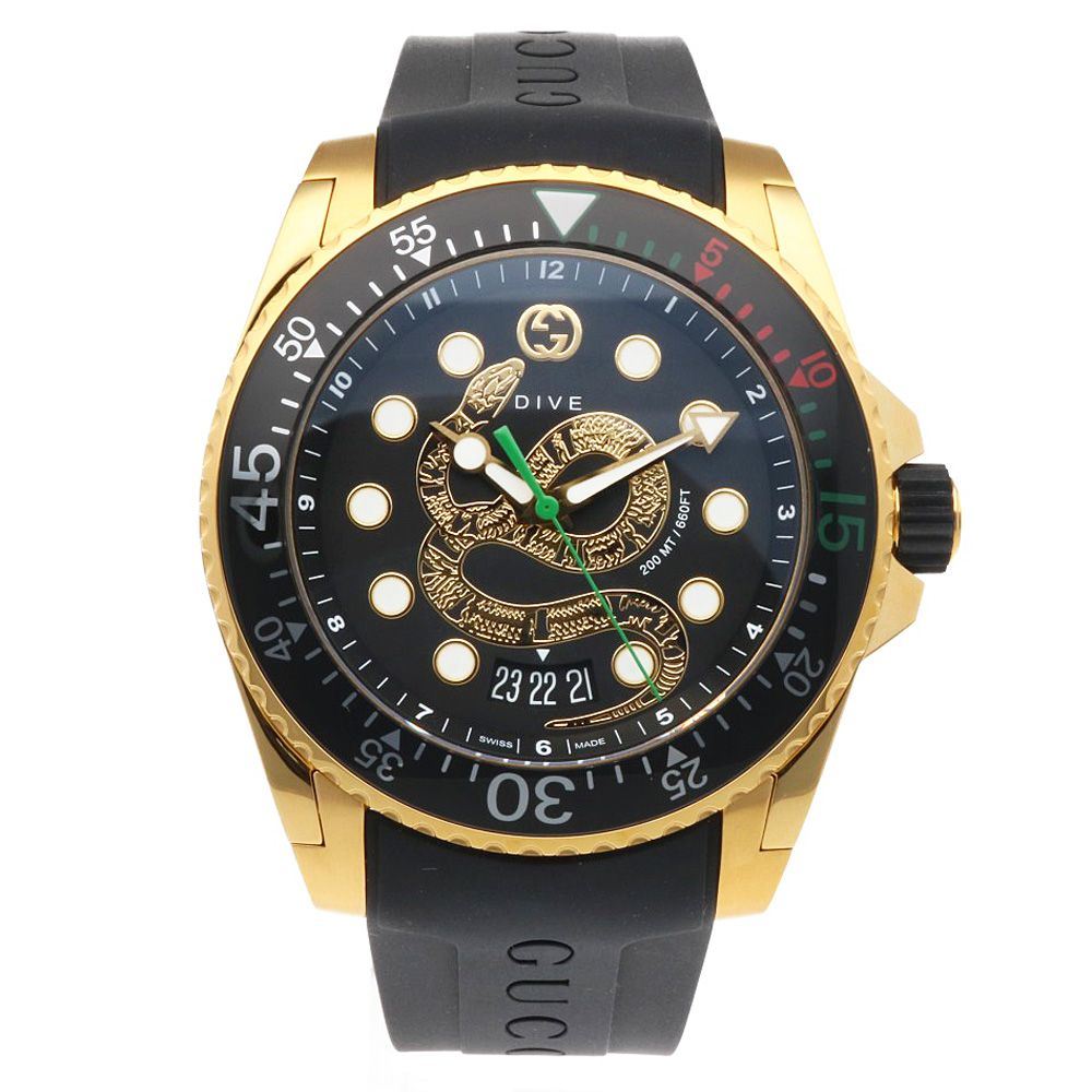 Gucci Dive Snake Watch Stainless Steel 136.2 Quartz — view 8