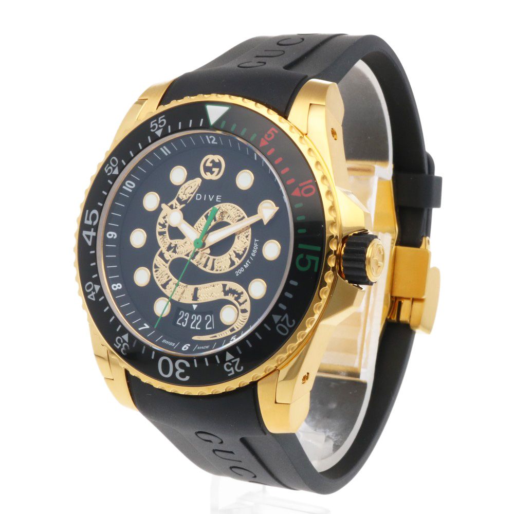 Gucci Dive Snake Watch Stainless Steel 136.2 Quartz — view 3