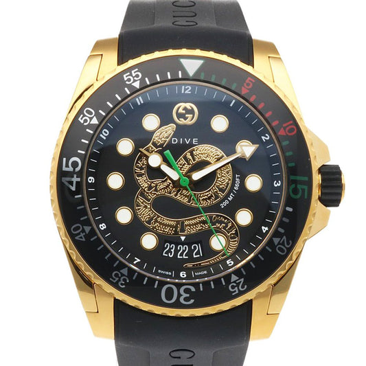 Gucci Dive Snake Watch Stainless Steel 136.2 Quartz