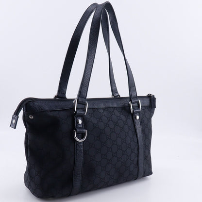 Gucci GG Nylon Canvas Black Tote — view 3