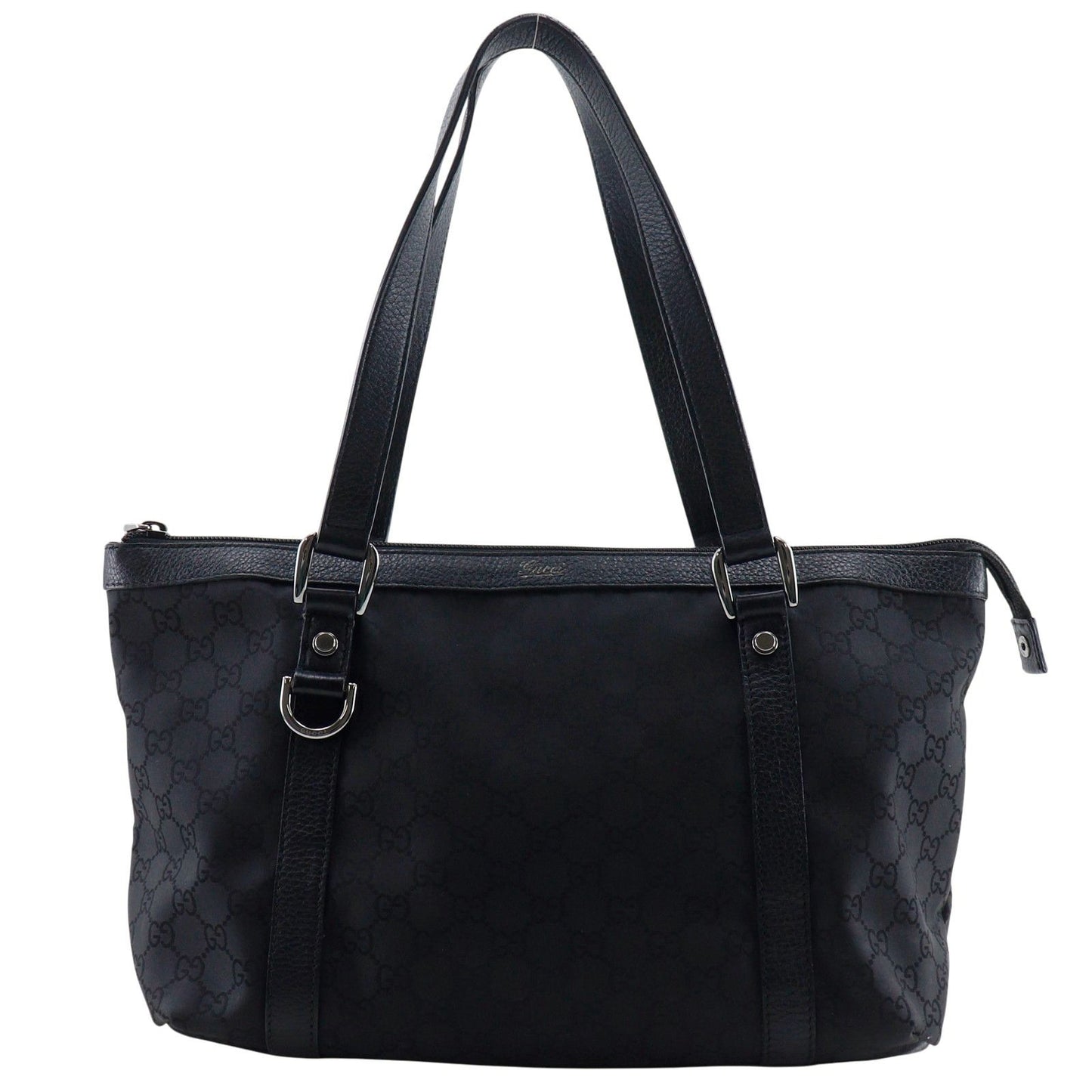Gucci GG Nylon Canvas Black Tote