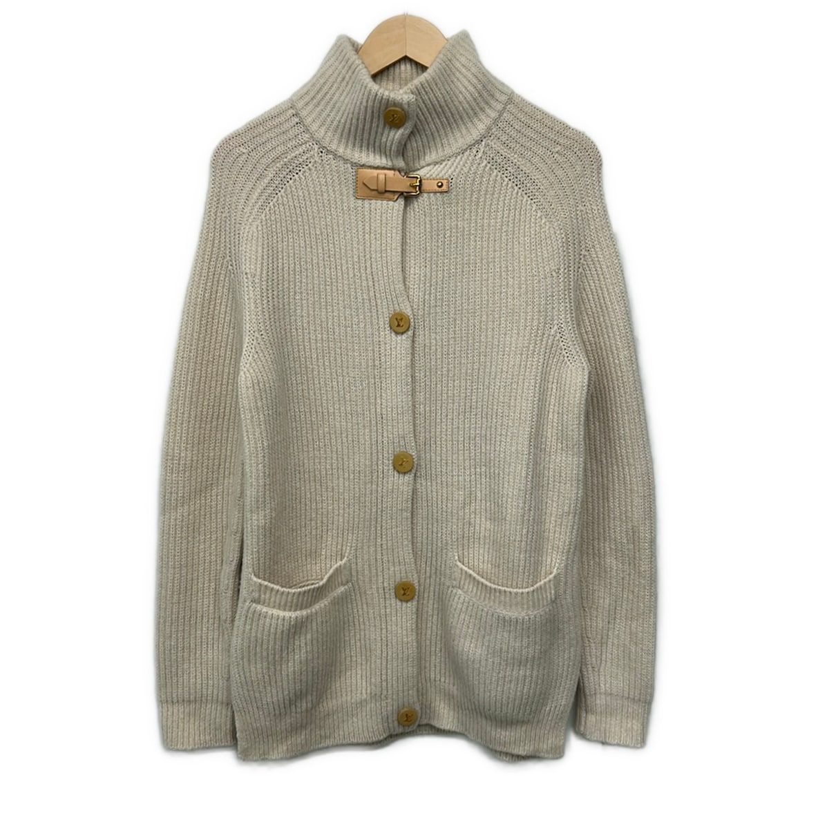Louis Vuitton Cardigan S Beige Long Sleeve