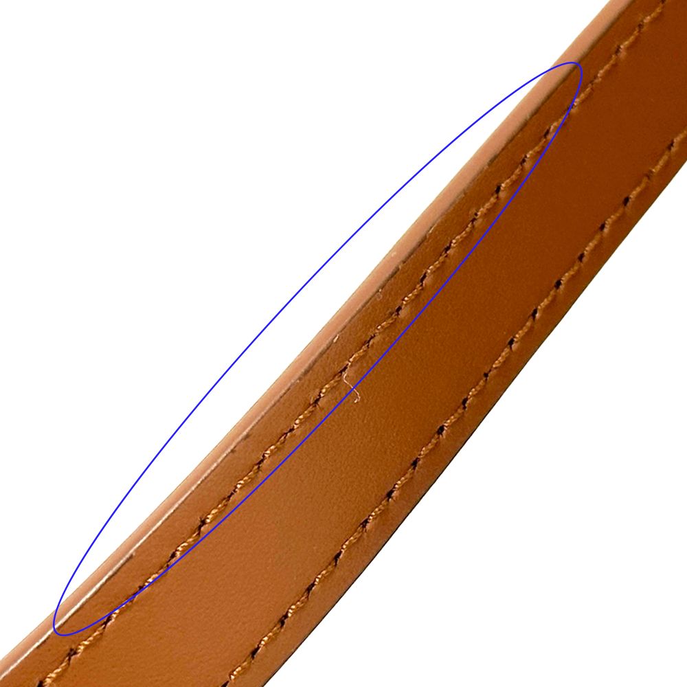 Dior Shoulder Bag Leather Oval Brown Compact — view 8
