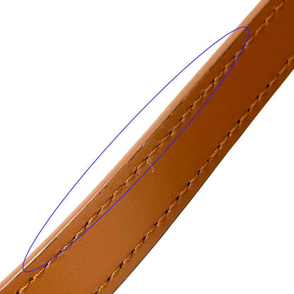 Dior Shoulder Bag Leather Oval Brown Compact — view 8