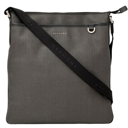 Bvlgari Weekend Shoulder Bag Gray Black