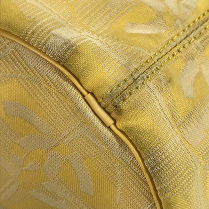 Chanel Shoulder Bag Cylindrical CC Logo Nylon Canvas Yellow — view 2