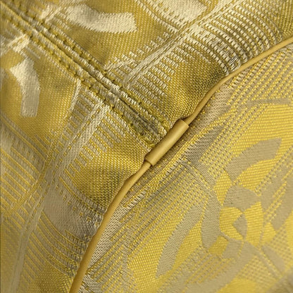 Chanel Shoulder Bag Cylindrical CC Logo Nylon Canvas Yellow — view 3