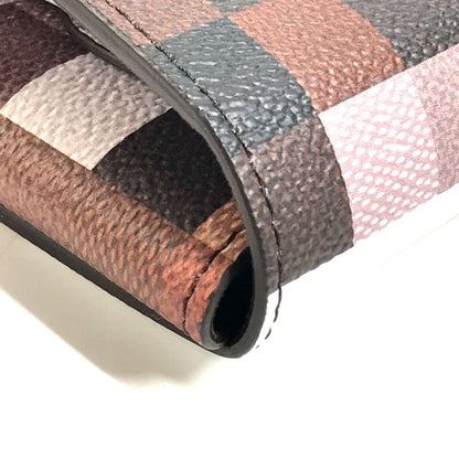 Louis Vuitton Clutch Folder Mark Cow Moflage Leather Brown — view 6