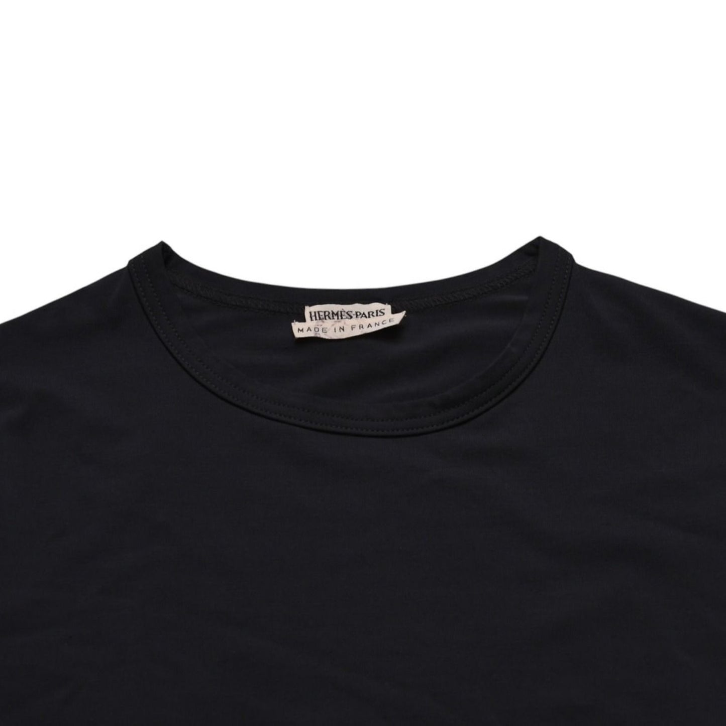 Hermes Long Sleeve T-Shirt Rayon Silk Elastane Charcoal Gray Martin Margiela XS — view 3