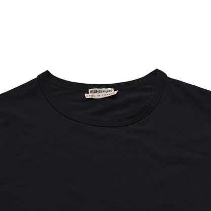 Hermes Long Sleeve T-Shirt Rayon Silk Elastane Charcoal Gray Martin Margiela XS — view 3