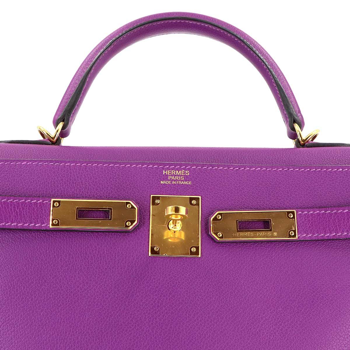 Hermes Kelly 32 Color Anemone 2-Way Bag Retourne — view 7