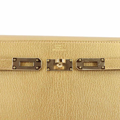 Hermes Kelly Tougo Shoulder Wallet Bifold Chevre Sham Kira Dore — view 7
