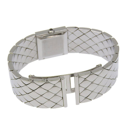 Chanel Quilted Stainless Steel Kuo Analog Display Black Dial Watch — view 5
