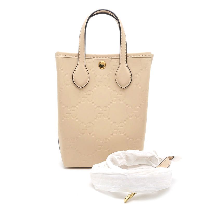 Gucci GG Super Mini Shoulder Bag Beige