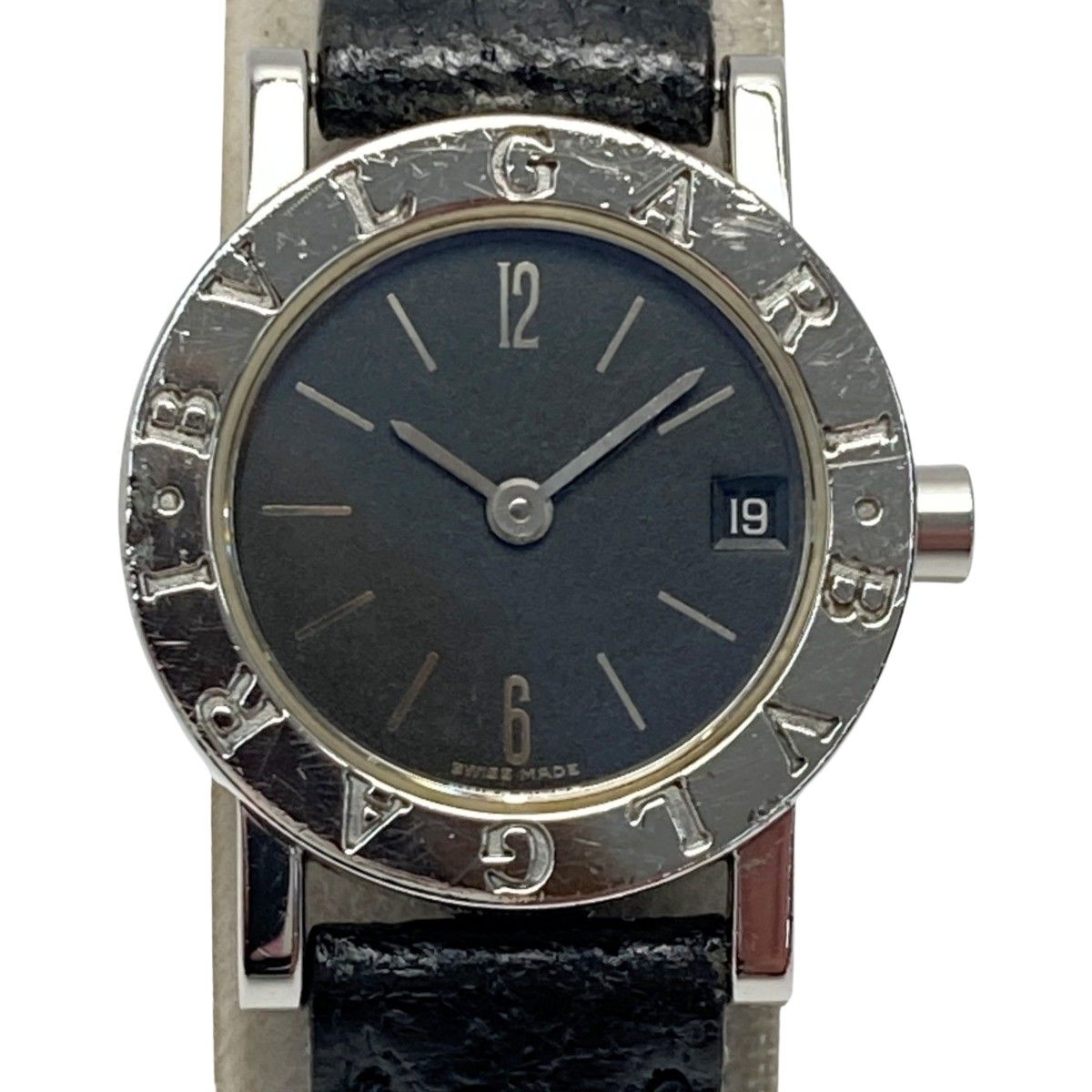 Bvlgari Date Black Dial Quartz Watch