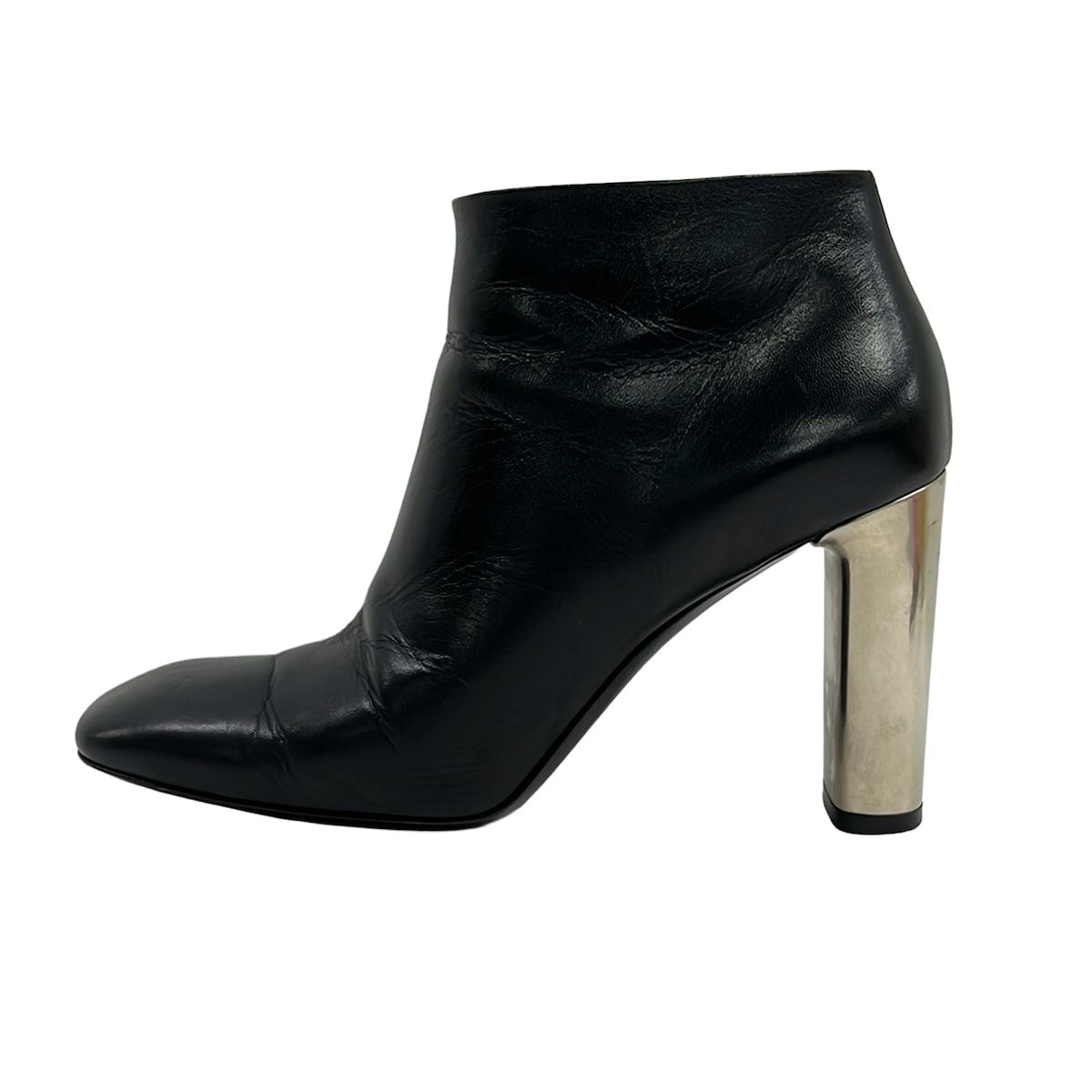 Celine Short Boots 38 Black Leather