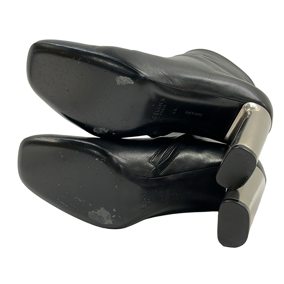 Celine Short Boots 38 Black Leather — view 4