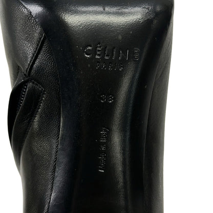 Celine Short Boots 38 Black Leather — view 6