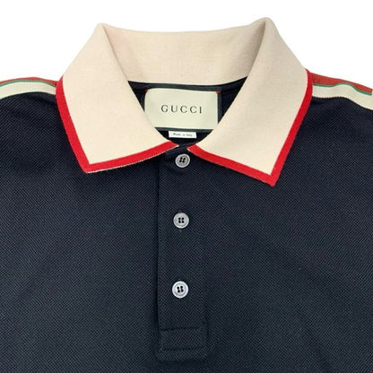 Gucci Top Polo Shirt Short Sleeve Cotton Black — view 6