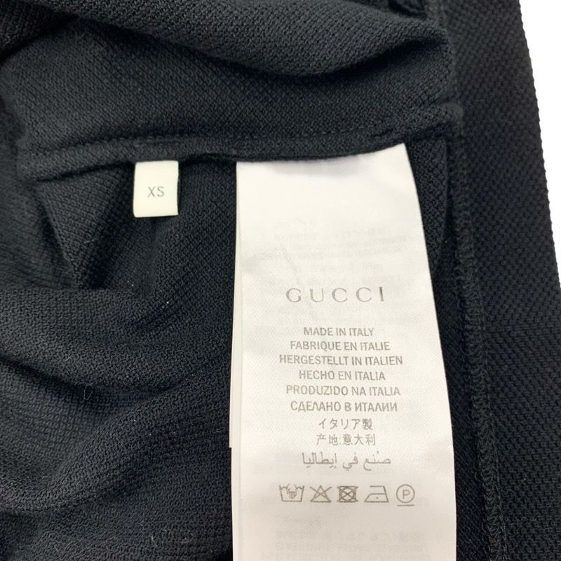 Gucci Top Polo Shirt Short Sleeve Cotton Black — view 7