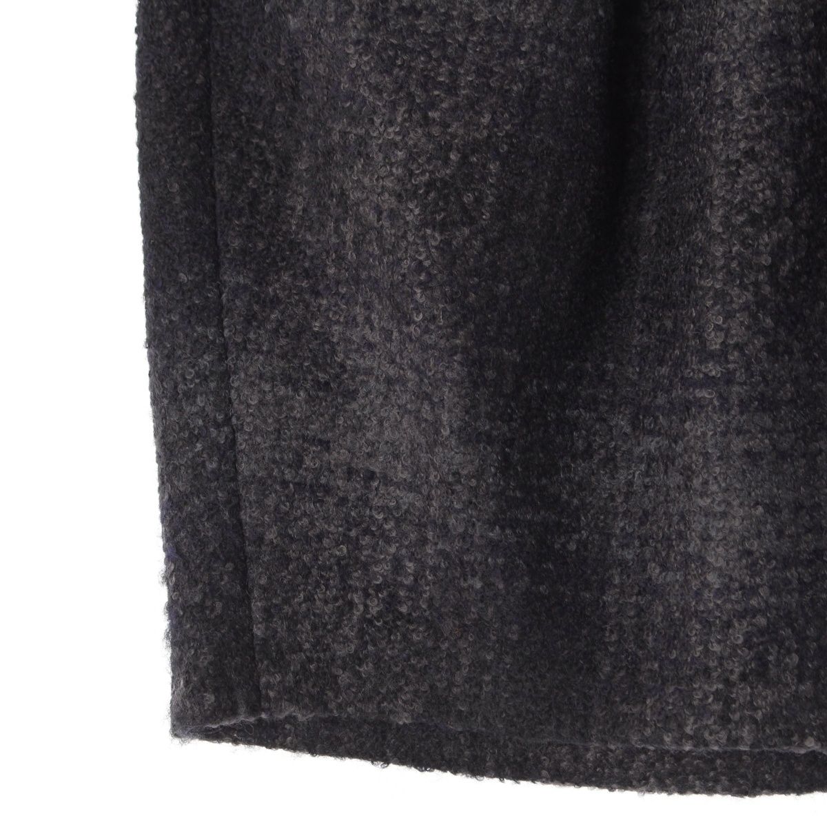Prada Wool Nylon Belted Skirt Gray 38 — view 5